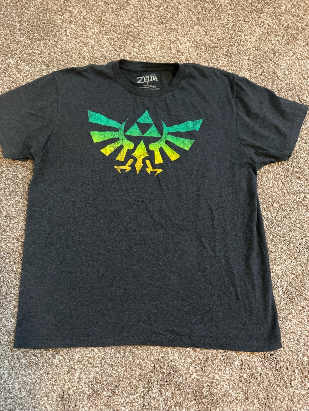 The Legend of Zelda Dark Blue Graphic Tee - White Logo